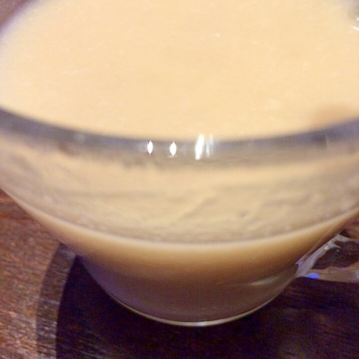 生姜湯とミルクの酒粕ドリンク〜まるで甘酒〜